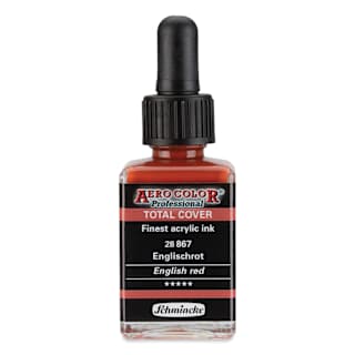 Schmincke Aero Color Professional Airbrush Color - 28 ml, English Red