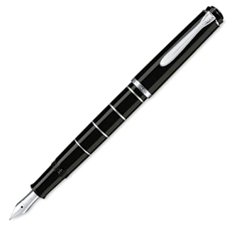 Pelikan M215 Fountain Pen - Black, Broad Nib