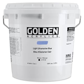 Golden Heavy Body Acrylic Paint - Light Ultramarine Blue, 3.78 L Bucket