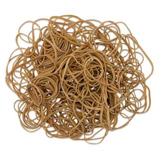 Officemate Rubber Bands - Natural, Assorted Sizes, 4 oz Bag