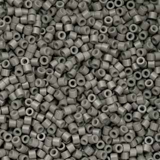 John Bead Cylin 11/0 Cylindrical Seed Beads - Grey Opaque