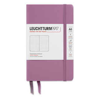 Leuchtturm1917 Dotted Hardbound Notebook - Dusty Rose, 3-1/2" x 6"