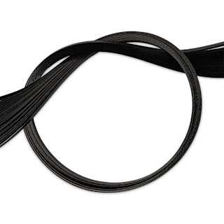 Quilled Creations Colored Edge Gilded Quilling Paper - Pkg of 30, Black, 1/8"
