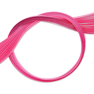 Quilled Creations Colored Edge Gilded Quilling Paper - Pkg of 30, Pink, 1/8"