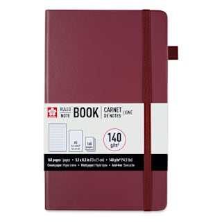 Sakura Notebook - Mulberry, 5.1" x 8.3", Ruled