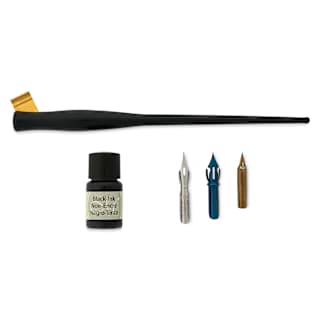Manuscript Modern Calligraphy Oblique Pen Set - Black