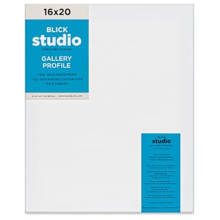 Blick Studio Stretched Cotton Canvas - Gallery Profile, 16" x 20"
