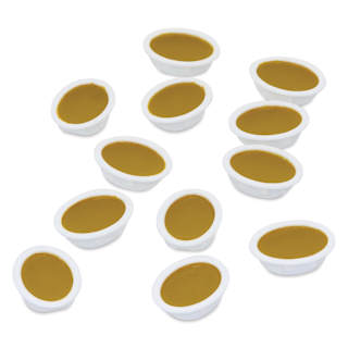 Prang Watercolor Refills - Oval, pkg of 12 Yellow, Half Pans