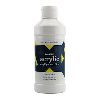 Art Alternatives Economy Acrylic - White, 475 ml