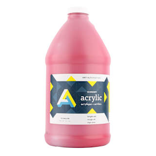 Art Alternatives Economy Acrylic - Bright Red, 1.9 L