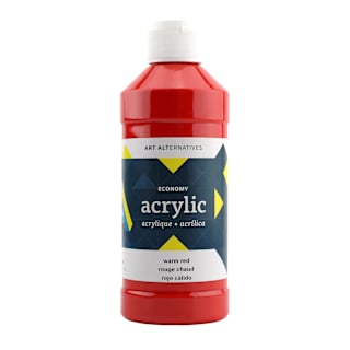 Art Alternatives Economy Acrylic - Warm Red, 475 ml