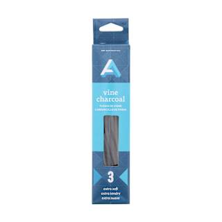 Art Alternatives Vine Charcoal - Set of 3, Extra Soft