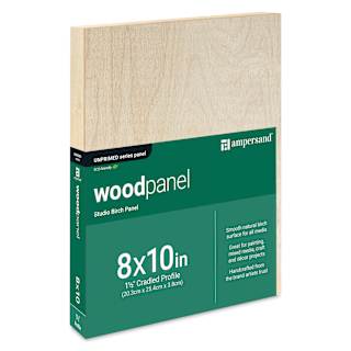 Ampersand Woodpanel - 8" x 10", 1-1/2" Cradle