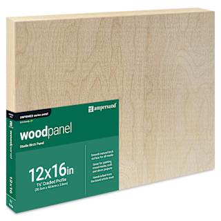 Ampersand Woodpanel - 12" x 16", 1-1/2" Cradle