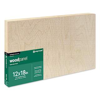 Ampersand Woodpanel - 12" x 18", 1-1/2" Cradle