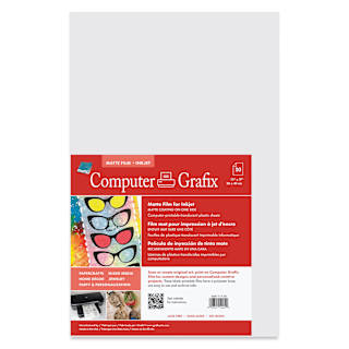Grafix Matte Inkjet Film - Pkg of 50, 11" x 17"
