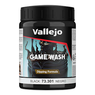 Vallejo Game Color Fluid Acrylic Wash - Black, 200 ml