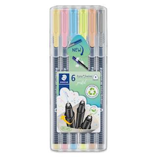 Staedtler Triplus Fineliner Pen - Pastel Colors, Set of 6