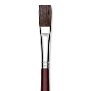 Utrecht Tuscan Synthetic Flat - Size 8, Long Handle