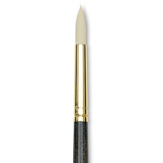 Princeton Series 6300 Dakota Synthetic Bristle Brush - Round, Long Handle, Size 6