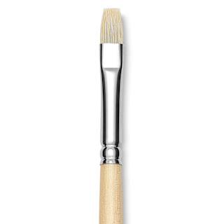Utrecht Rhenish Pure Hog Bristle Brush - Bright, Size 3, Long Handle