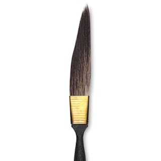 Da Vinci Casaneo Synthetic Squirrel Watercolor Brush - Sword Striper, Size 2, Short Handle, Synthetic