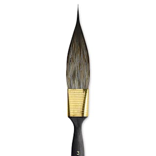 Da Vinci Casaneo Synthetic Squirrel Watercolor Brush - Double Edged Striper, Size 3, Short Handle