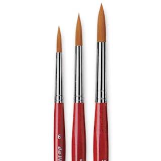 Da Vinci Cosmotop Spin Brushes - Large Rounds, Set of 3, Short Handle