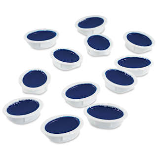 Prang Watercolor Refills - Square, pkg of 12 Blue, Half Pans