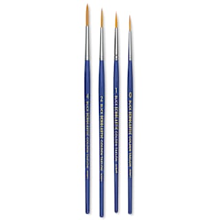 Blick Scholastic Golden Taklon Brush Set - Script, Set of 4