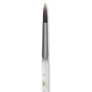 Princeton Synthetic Clear Handle Brush - Round, Short Handle, Size 8