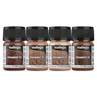 Vallejo Pigment FX Set - Set of 4, Rust and Corrosion, 35 ml