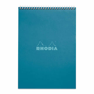 Rhodia Top Wirebound Pad - 8-1/4" x 11-3/4", Peacock, Graph