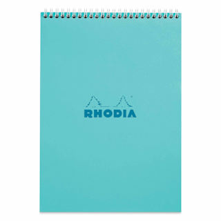 Rhodia Top Wirebound Pad - 8-1/4" x 11-3/4", Azure, Ruled