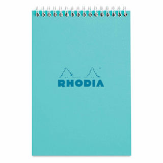 Rhodia Top Wirebound Pad - 6" x 8-1/4", Azure, Graph