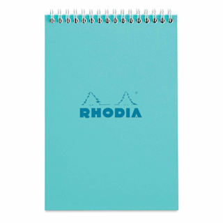 Rhodia Top Wirebound Pad - 6" x 8-1/4", Azure, Ruled