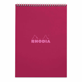Rhodia Top Wirebound Pad - 8-1/4" x 11-3/4", Plum, Graph