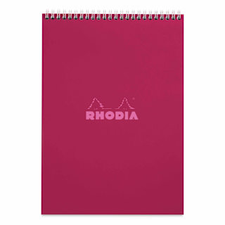 Rhodia Top Wirebound Pad - 8-1/4" x 11-3/4", Plum, Ruled