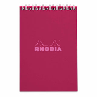 Rhodia Top Wirebound Pad - 6" x 8-1/4", Plum, Ruled