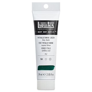 Liquitex Heavy Body Artist Acrylics - Phthalo Green (Blue Shade), 2 oz Tube