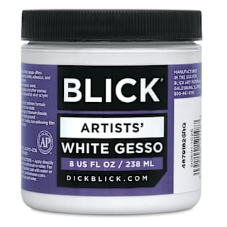 Blick Artists Acrylic Gesso - White, 8 oz jar
