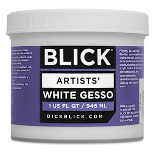 Blick Artists Acrylic Gesso - White, Quart Jar