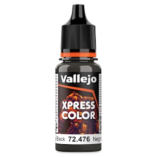 Vallejo Xpress Color Acrylic Paint - Greasy Black, 18 ml