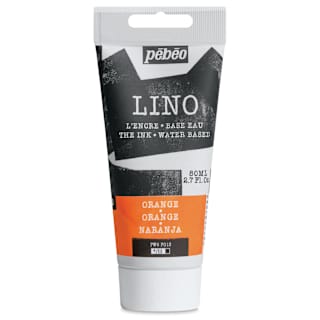Pebeo Lino Ink - Orange, 80 ml Tube