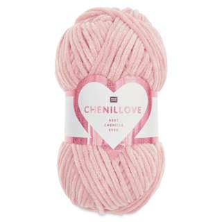 Rico Design Creative Chenillove Yarn - Pink, 120 yds