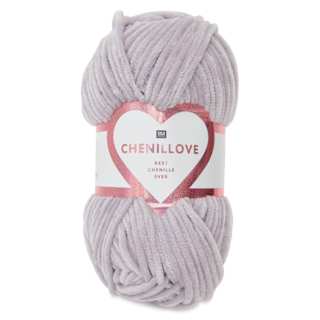 Rico Design Creative Chenillove Yarn - Lilac, 120 yds