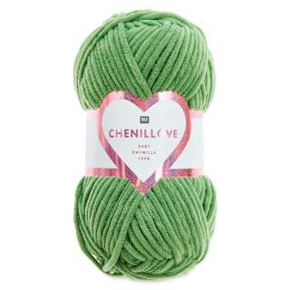Rico Design Creative Chenillove Yarn - Green, 120 yds