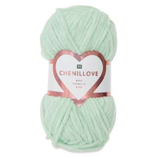 Rico Design Creative Chenillove Yarn - Mint, 120 yds