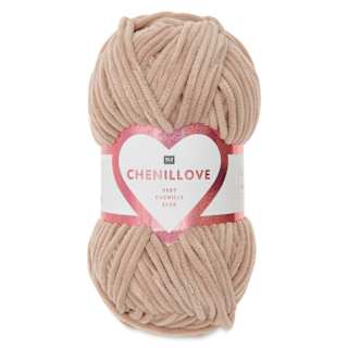 Rico Design Creative Chenillove Yarn - Beige, 120 yds