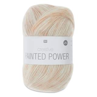 Rico Design Creative Painted Power Yarn - Snow, 340 yds